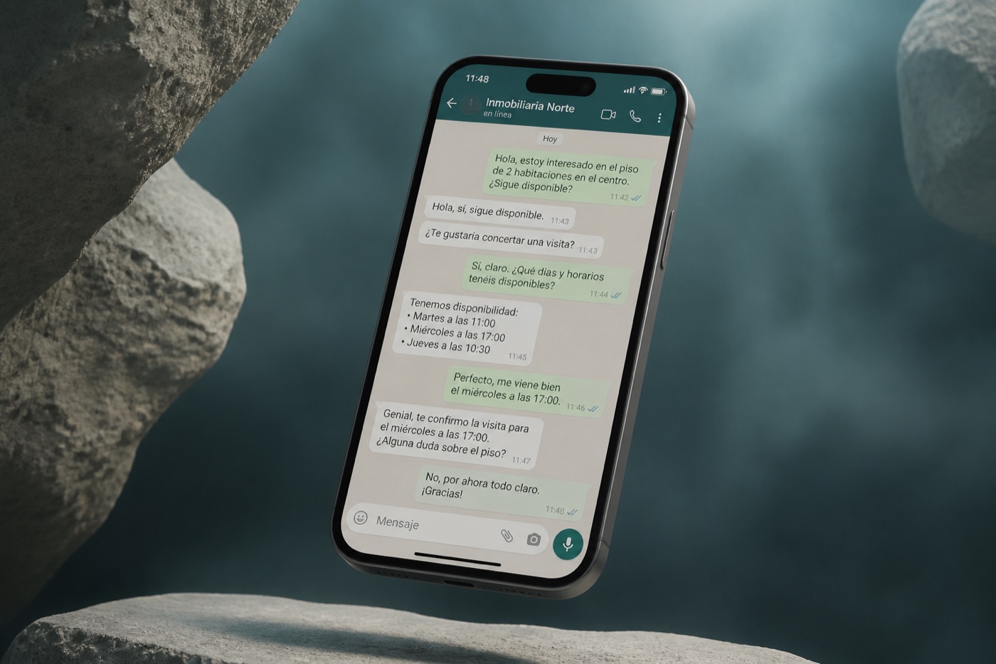WhatsApp CRM: agente IA cualificando un lead inmobiliario en menos de 10 segundos